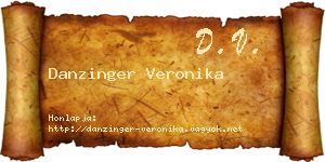 Danzinger Veronika névjegykártya